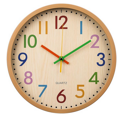 Wanduhr Rund Bunt