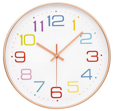 Wanduhr Rund Bunt
