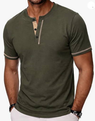 Henley T-Shirt Herren