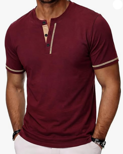 Henley T-Shirt Herren