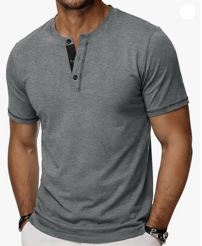 Henley T-Shirt Herren