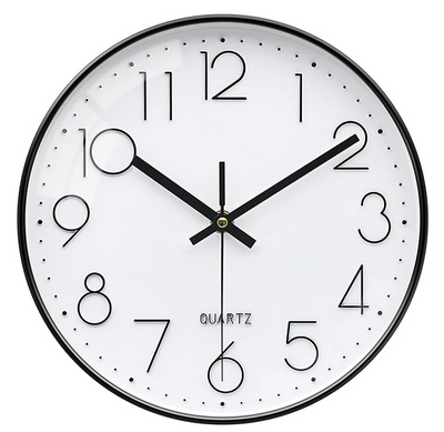 Wanduhr Rund Weiss